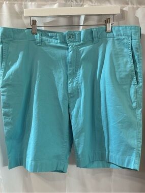 Daniel Cremieux Turquoise Flat Front Chino Shorts